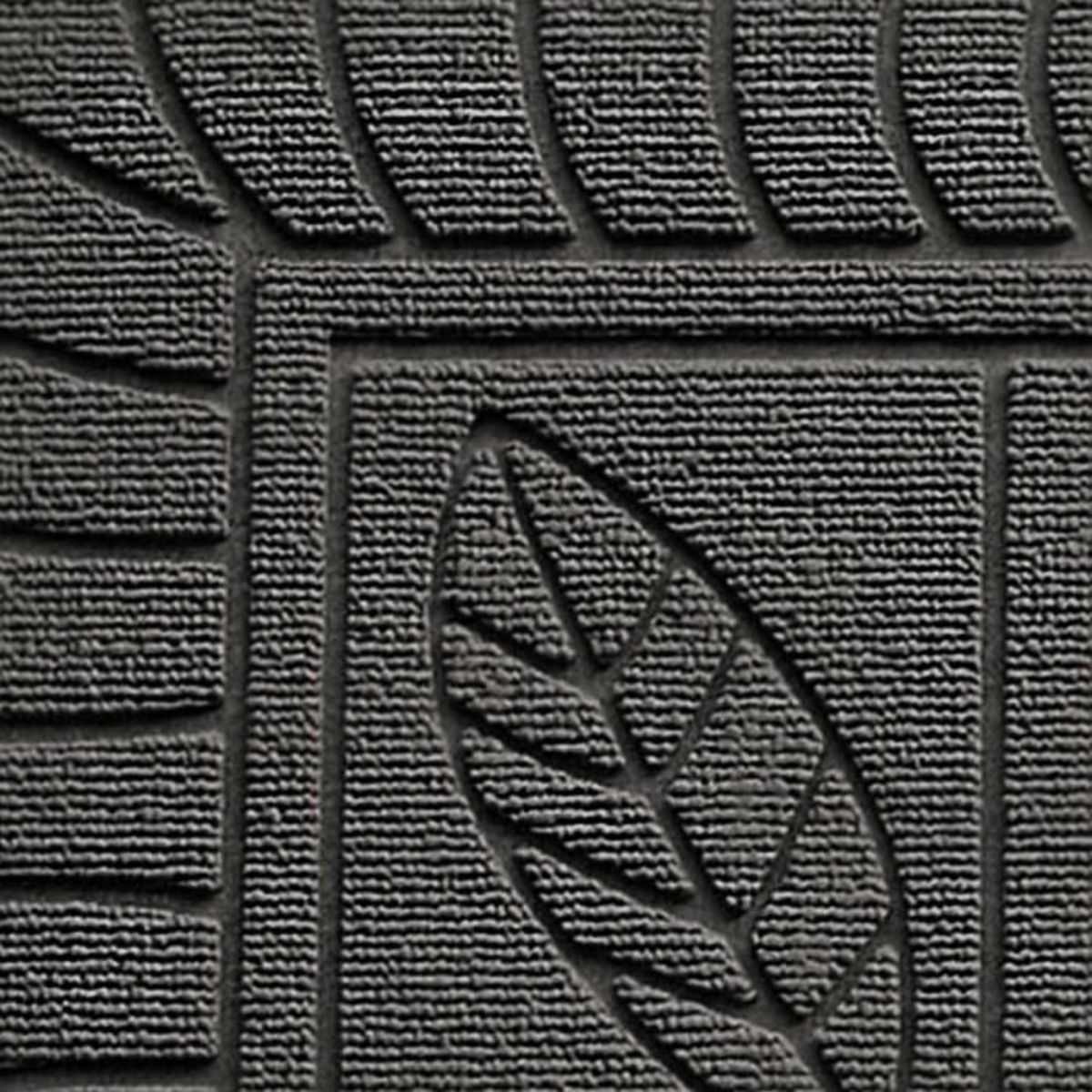 Paris Prix Tapis d'Entrée  Feuilles  45x75cm Gris