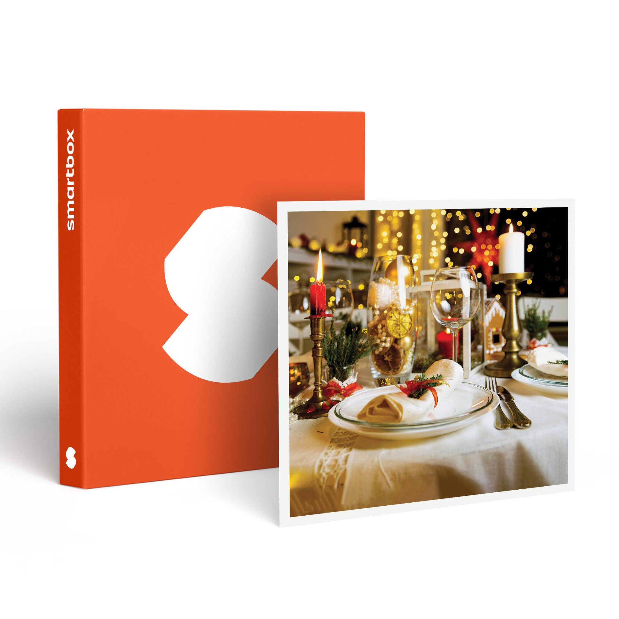 Smartbox Coffret cadeau de noël : 1 dîner avec boisson pour 2 - coffret cadeau gastronomie
