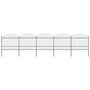 Voir la diapositive 1 : VIDAXL Cloture de jardin a dessus en lance Acier (1,5-1,75)x8,5 m Noir