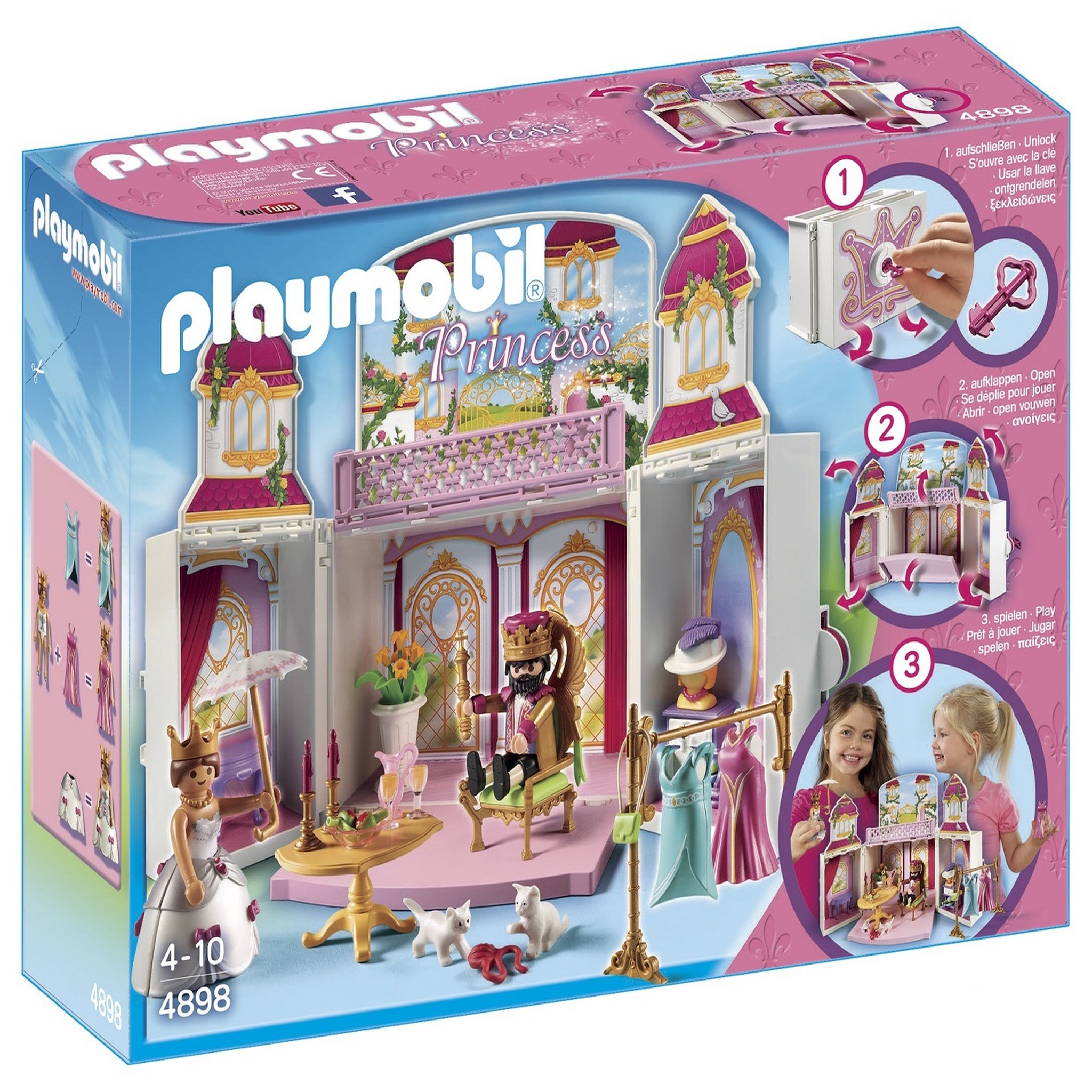 PLAYMOBIL 4898 - Princess - Coffre cour royale 