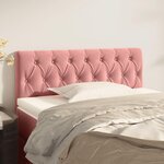 VIDAXL Tete de lit Rose 100x7x78/88 cm Velours
