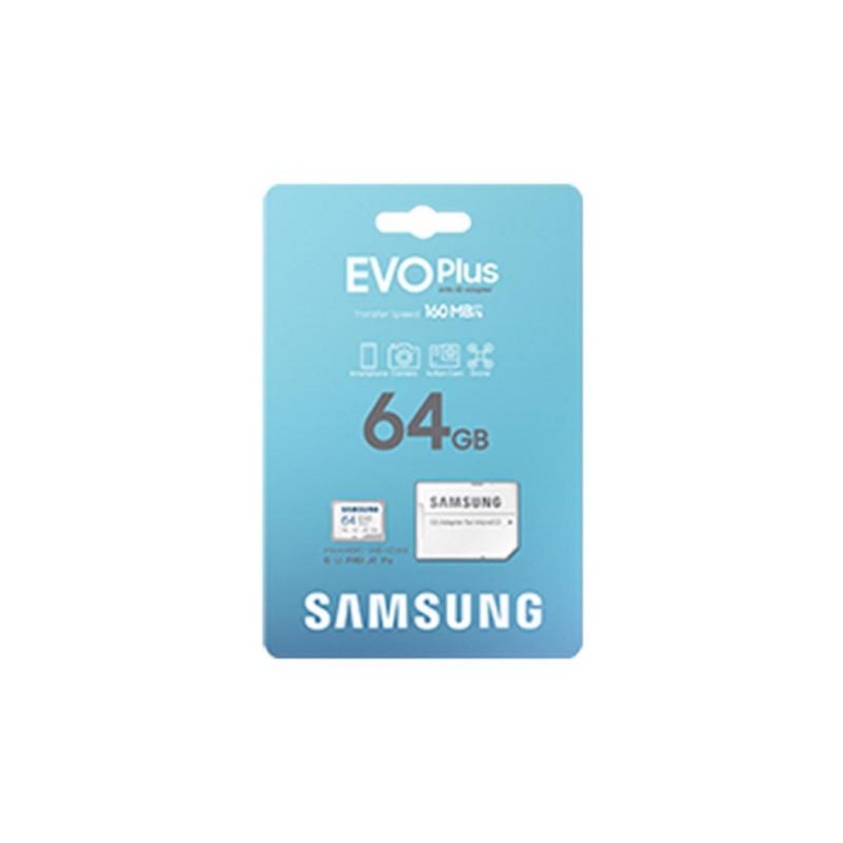 Samsung Carte Micro SD 64Go Evo plus avec adaptateur