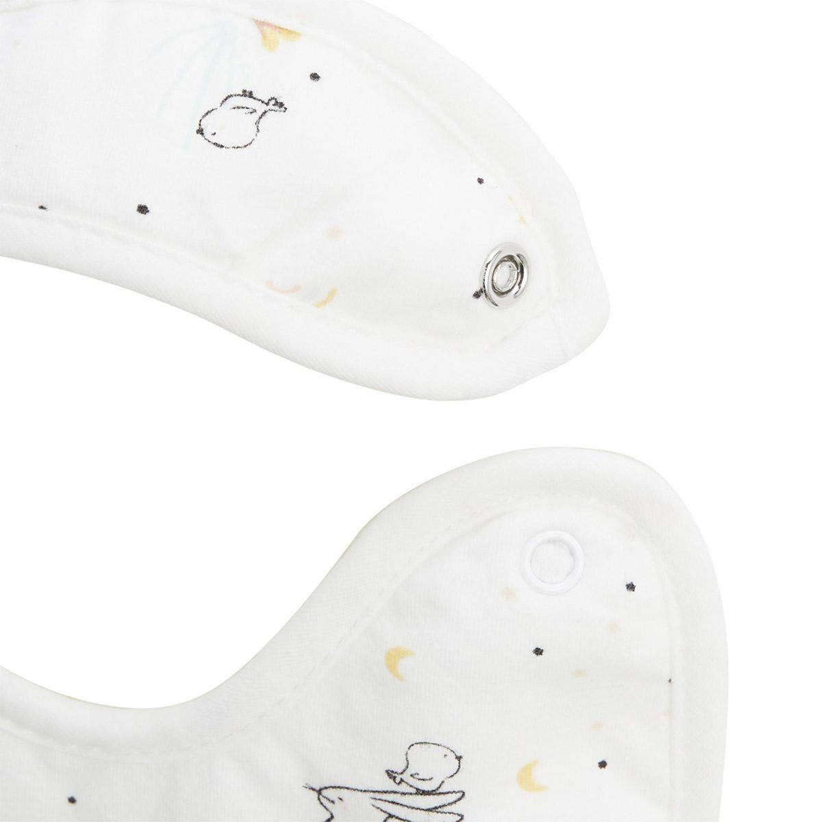 Petit Béguin Lot de 2 bavoirs bébé Hello Baby