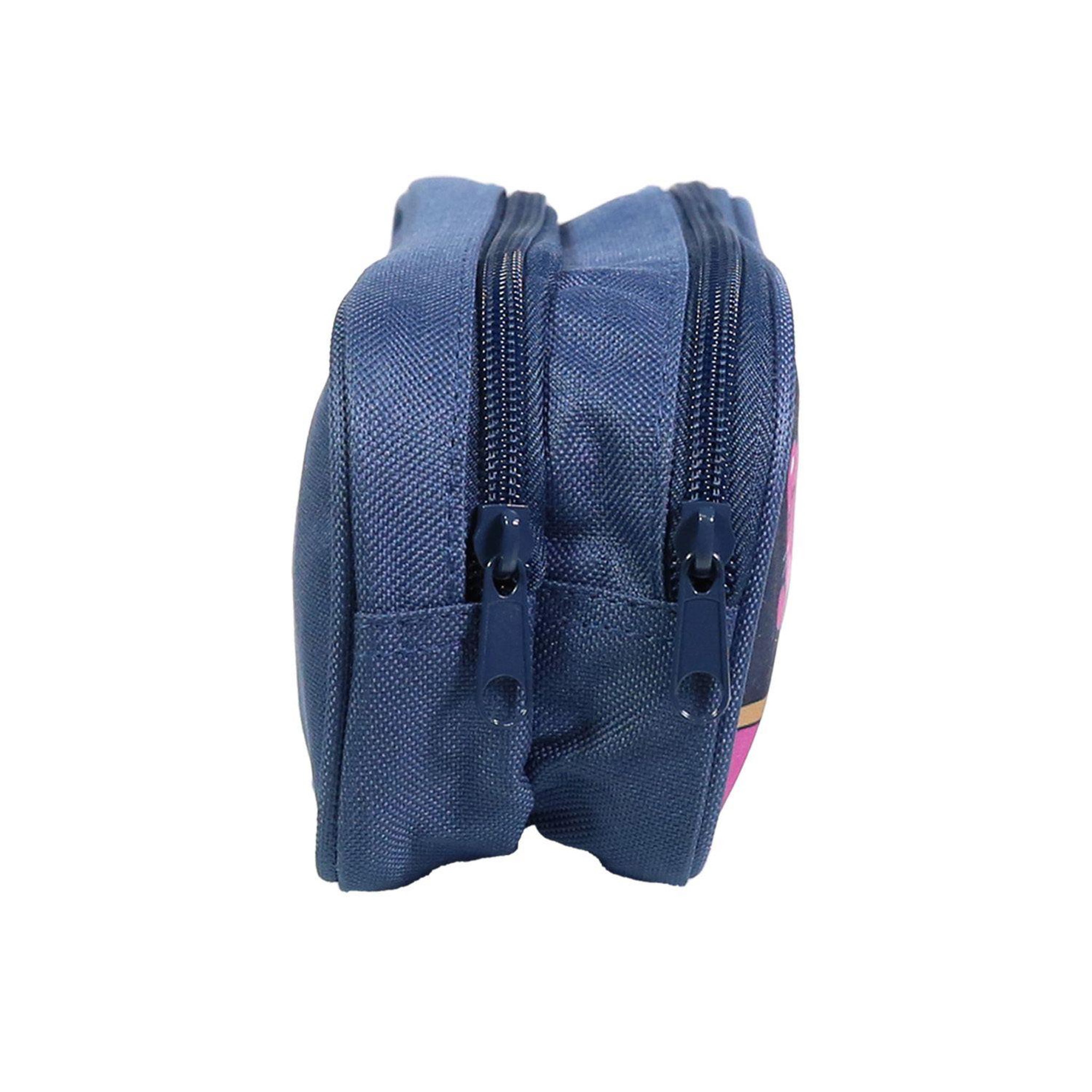 Voir la diapositive 3 : Bagtrotter BAGTROTTER Trousse scolaire 2 compartiments Lili Lou Bleue