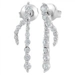 SC CRYSTAL Boucles d'oreilles par SC Crystal ornées de Zirconium