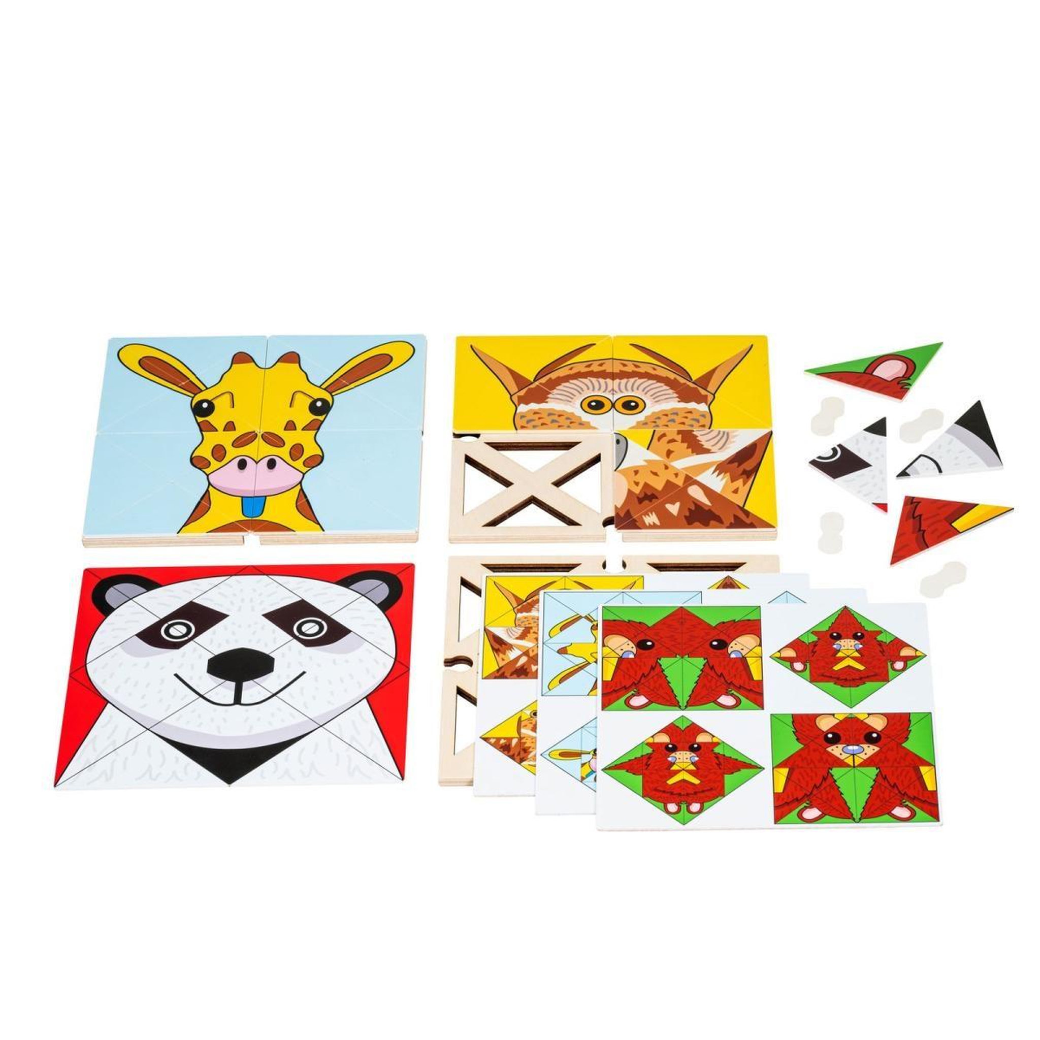 Voir la diapositive 3 : EDUCO Jeu de triangles - art animalier
