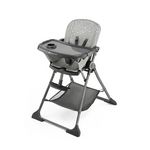 KINDERKRAFT Chaise haute pliable FOLDEE . Coloris disponibles : Rose, Vert, Gris