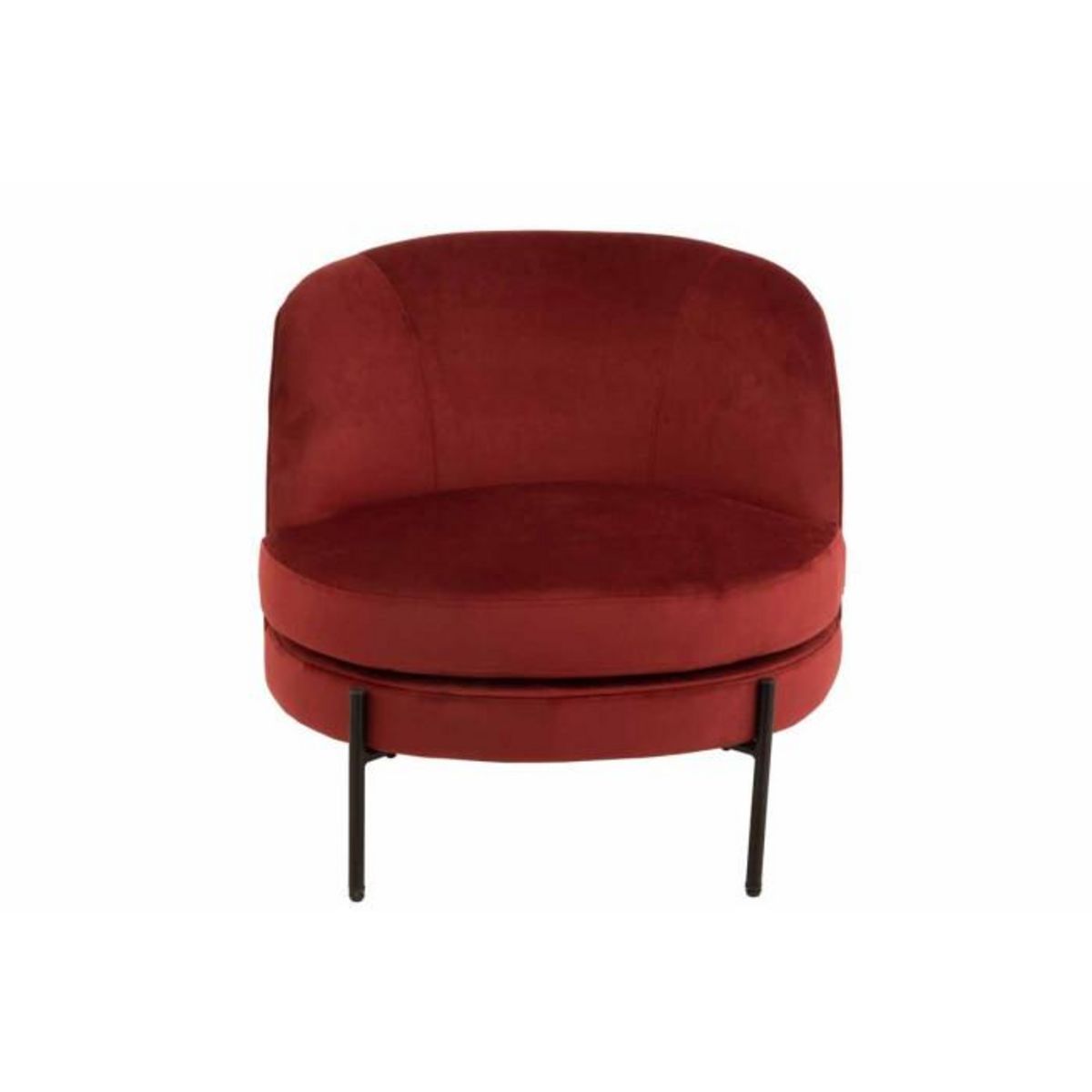 Paris Prix Fauteuil Lounge Design  Jula  71cm Rouge