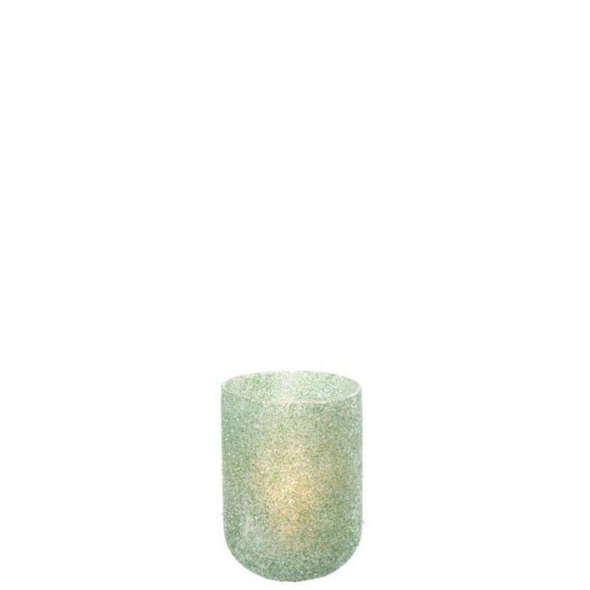 Paris Prix Photophore Déco en Verre  Fore  18cm Vert