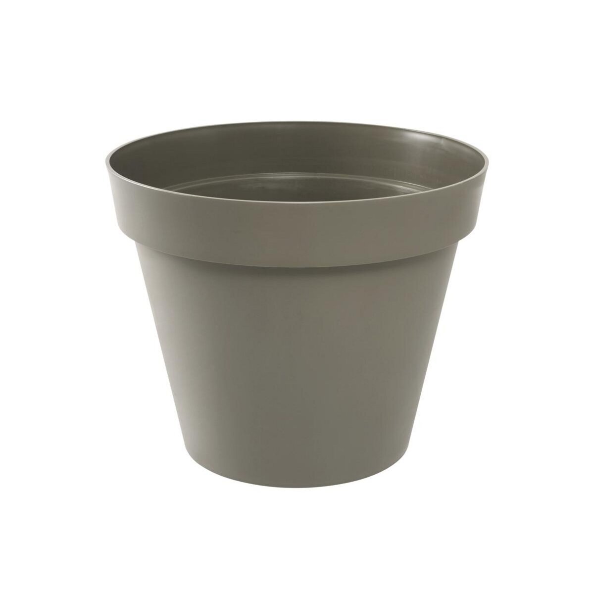 Eda Pot de fleur rond Toscane Ø 48 x H.40 cm -Taupe - Eda