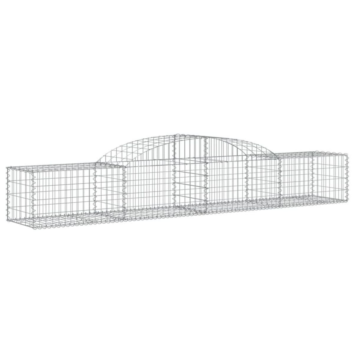VIDAXL Paniers a gabions arques 15 pcs 300x50x40/60 cm fer galvanise
