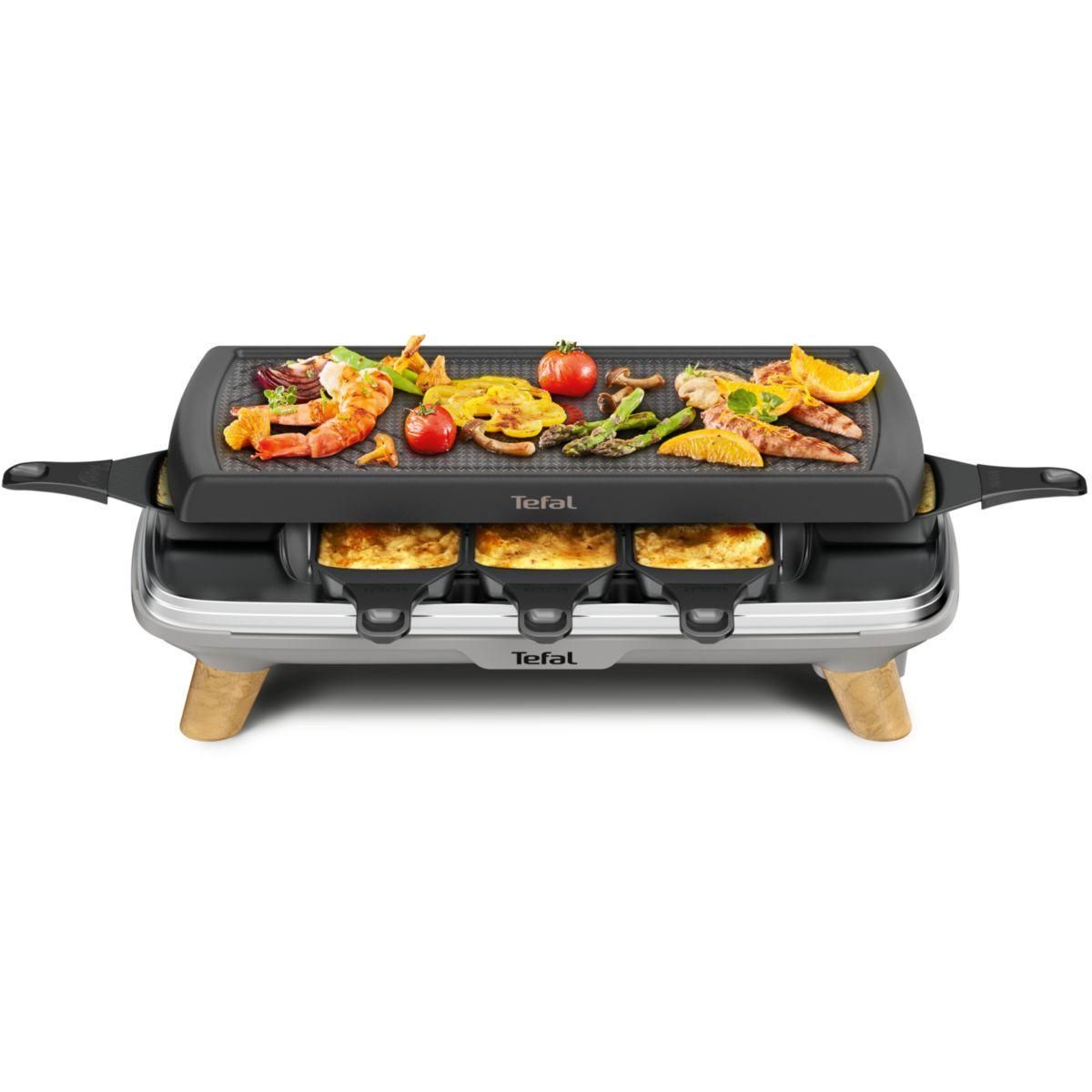 TEFAL Raclette Gourmet Grill Plancha RE610D12