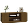Voir la diapositive 4 : VIDAXL Meuble TV Marron miel 110x35x40,5 cm Bois de pin massif