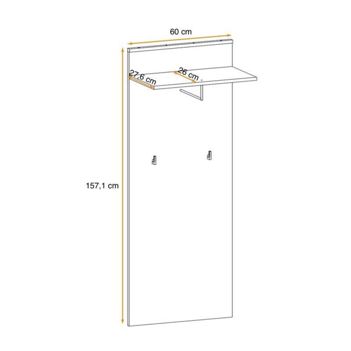 Paris Prix Aménagement Dressing  Armario  157cm Chêne