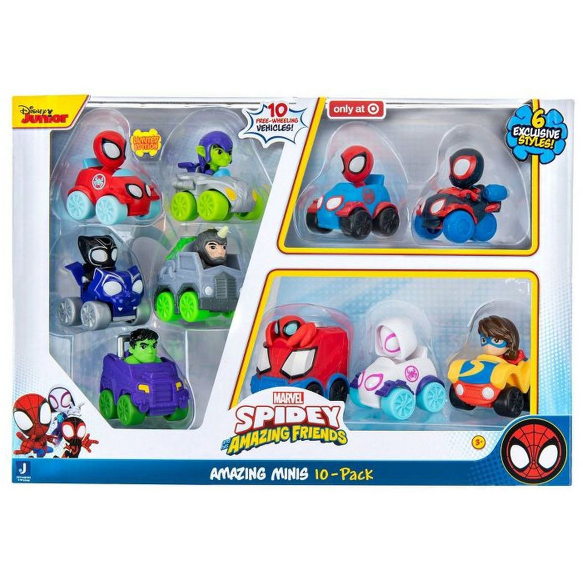 JAZWARES Spidey et ses incroyables amis mini-véhicule 10 pièces