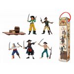 PLASTOY Tubo pirates 6 figurines