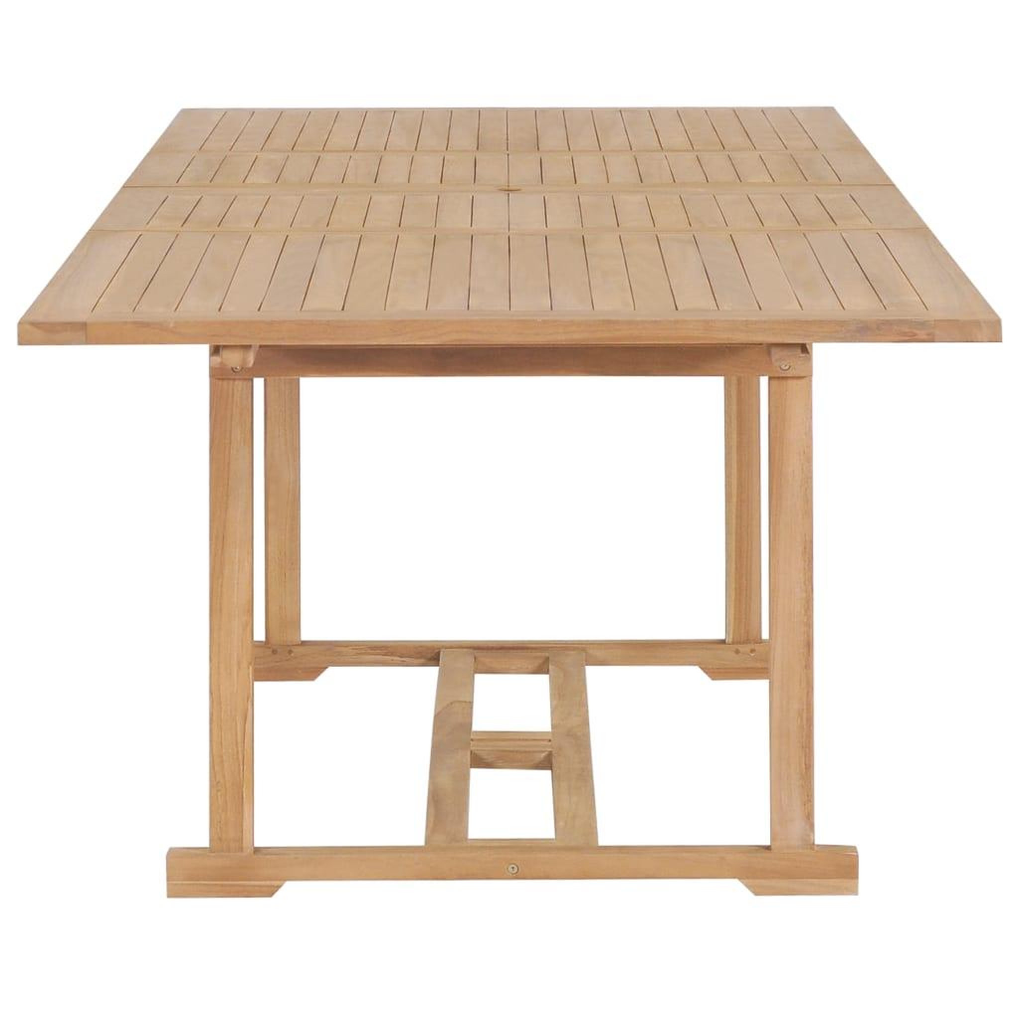Voir la diapositive 5 : VIDAXL Table extensible de jardin 180-280x100x75 cm Teck solide