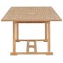 Voir la diapositive 5 : VIDAXL Table extensible de jardin 180-280x100x75 cm Teck solide
