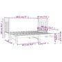 Voir la diapositive 6 : VIDAXL Lit coulissant sans matelas blanc 2x(90x190) cm