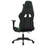 Voir la diapositive 5 : VIDAXL Chaise de jeu avec repose-pied Noir et vert Similicuir