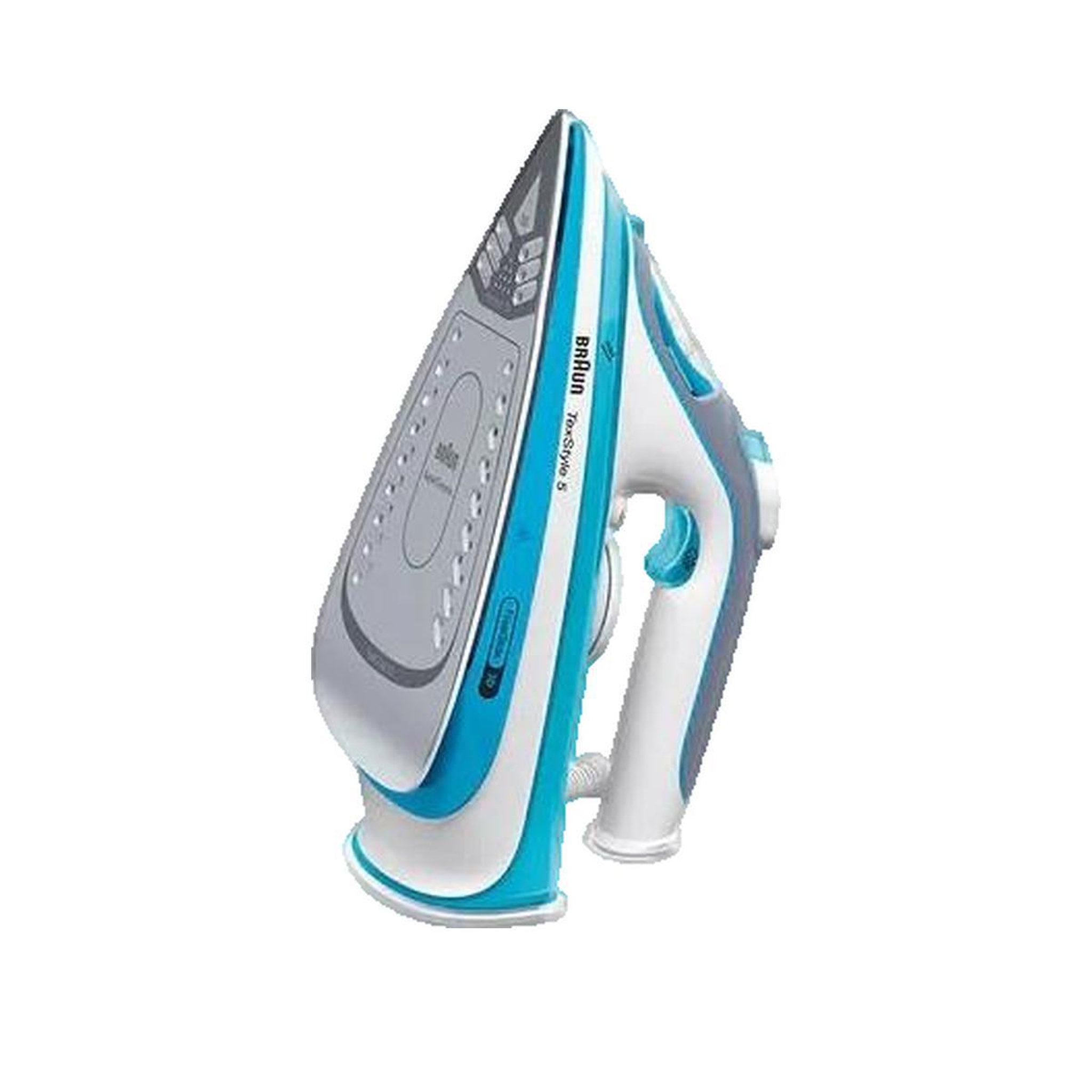 Voir la diapositive 3 : BRAUN Fer à repasser Braun TexStyle 5 SI 5006 BL semelle en céramique
