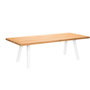 Voir la diapositive 6 : JARDILINE Table de jardin - 6/10 places - Aluminium/Bois - Blanc - SEYCHELLES