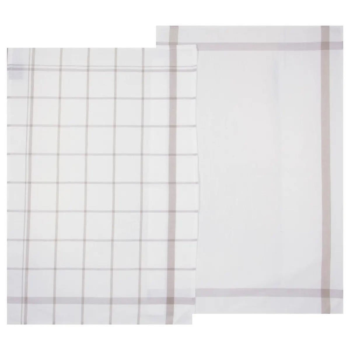 ATMOSPHERA Lot de 2 Torchons de Cuisine  Traditionnel  70cm Gris