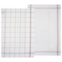 Voir la diapositive 2 : ATMOSPHERA Lot de 2 Torchons de Cuisine  Traditionnel  70cm Gris