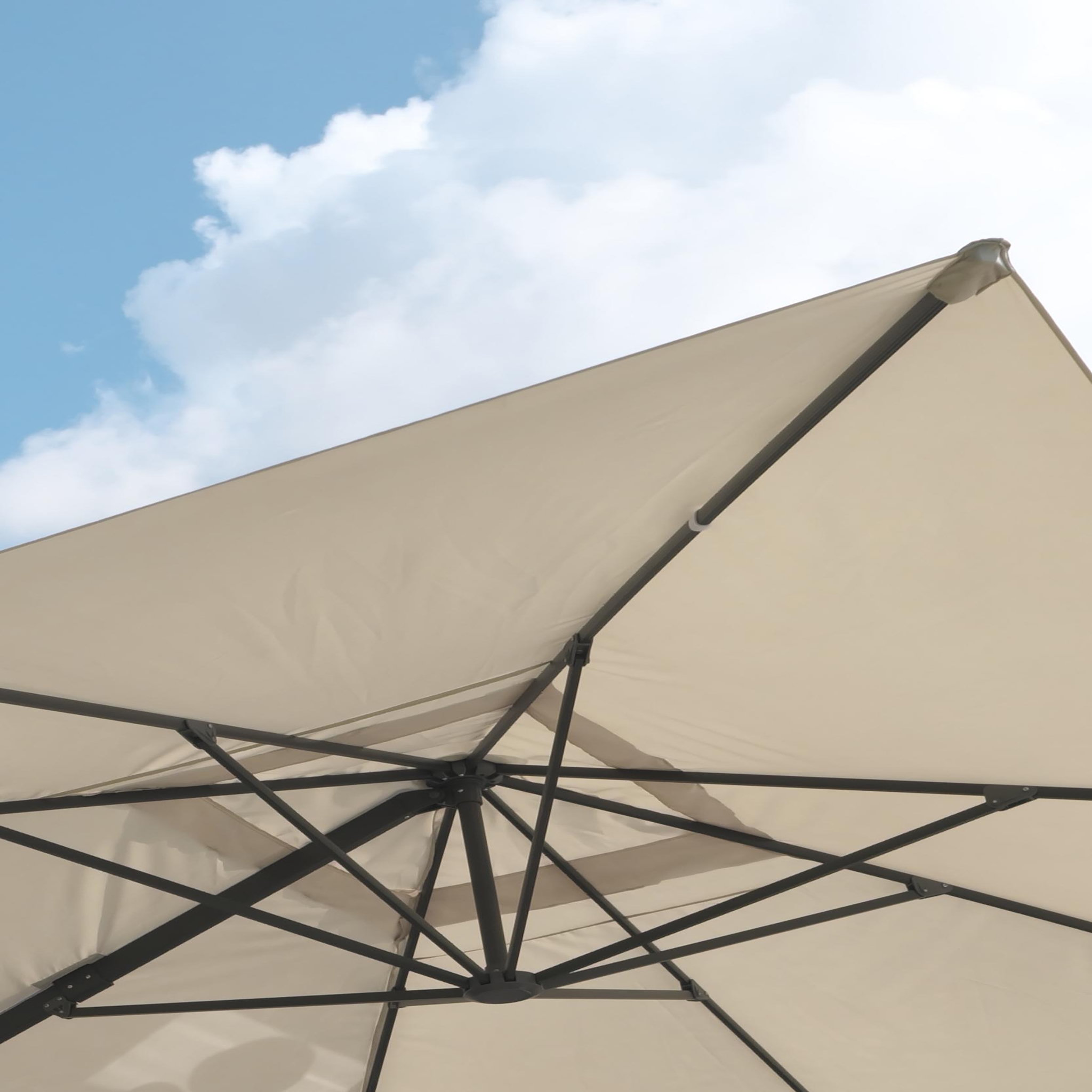 Voir la diapositive 4 : DCB GARDEN Parasol avec pied excentré en acier