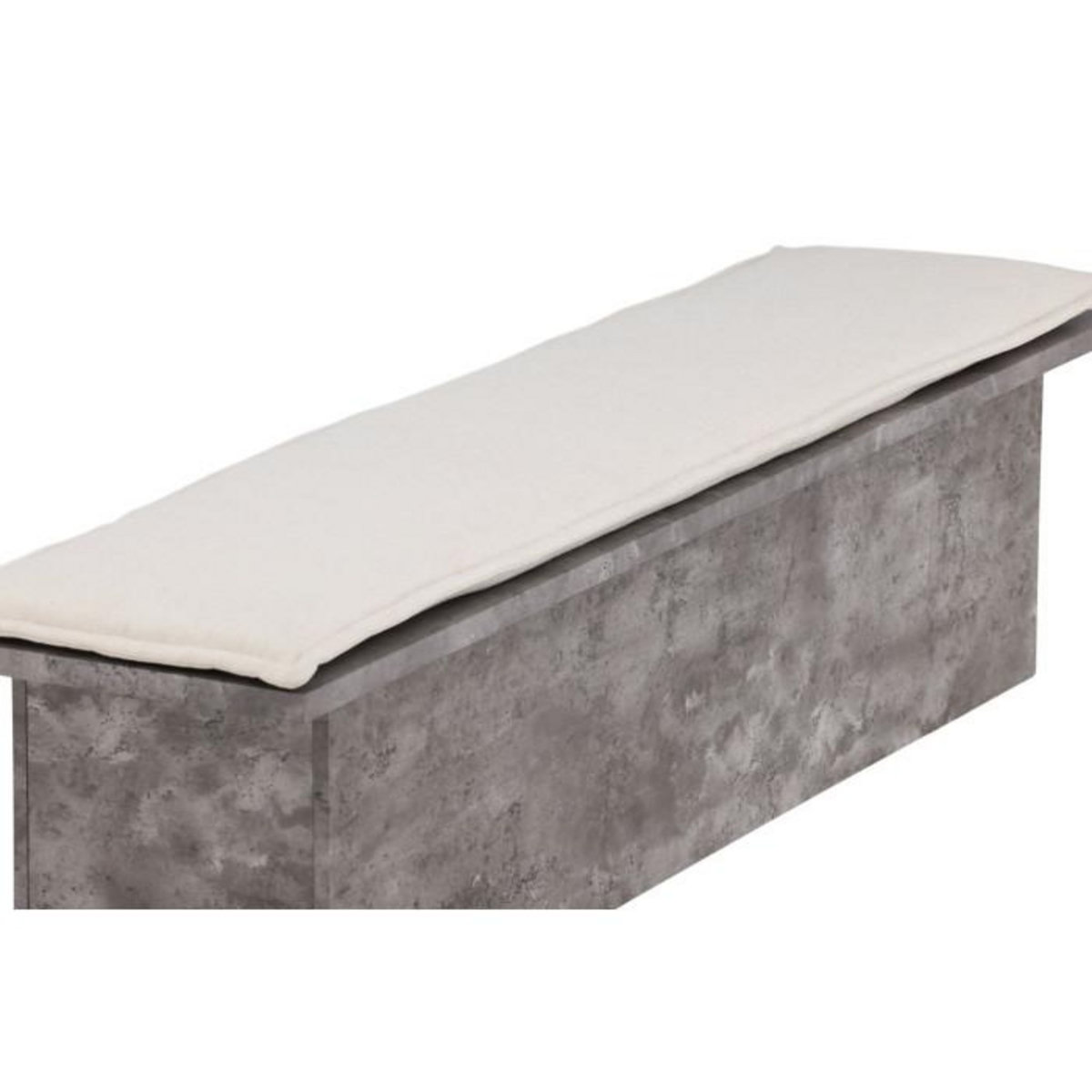 Paris Prix Banc Design & Coussin  Kellogg  160cm Gris