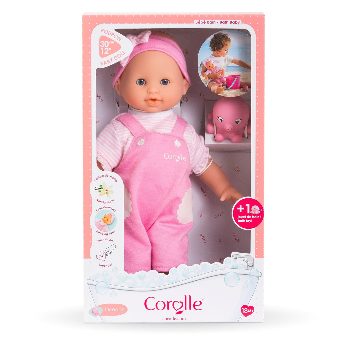 Corolle Poupon Bébé Bain Océane - Coquillages