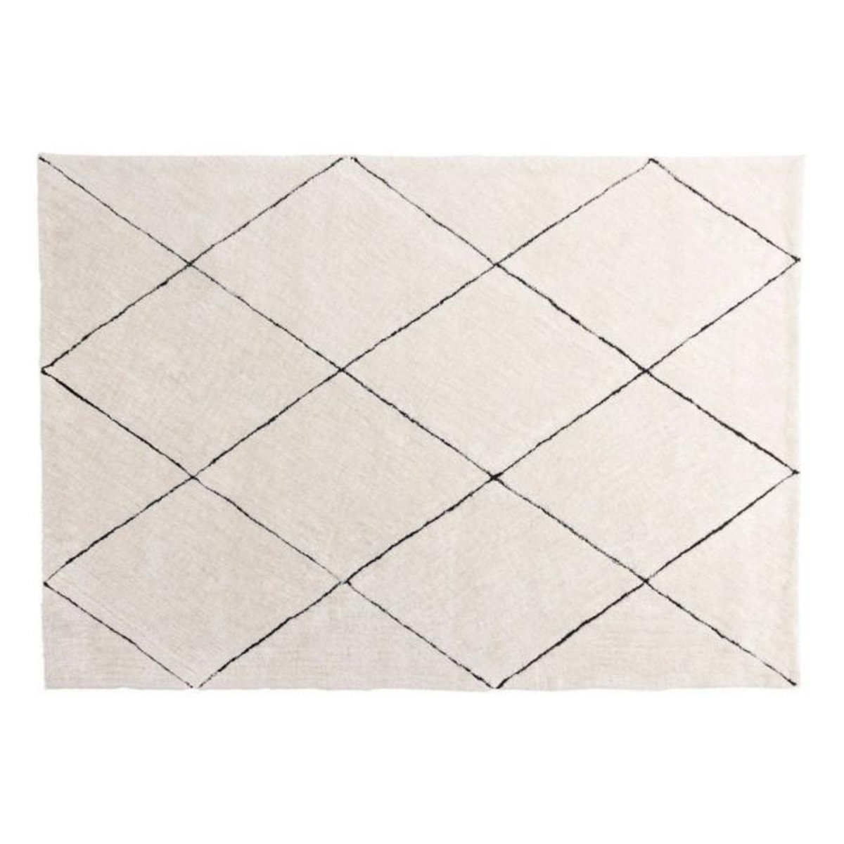 Paris Prix Tapis Déco Shaggy  Patrik  200x290cm Blanc