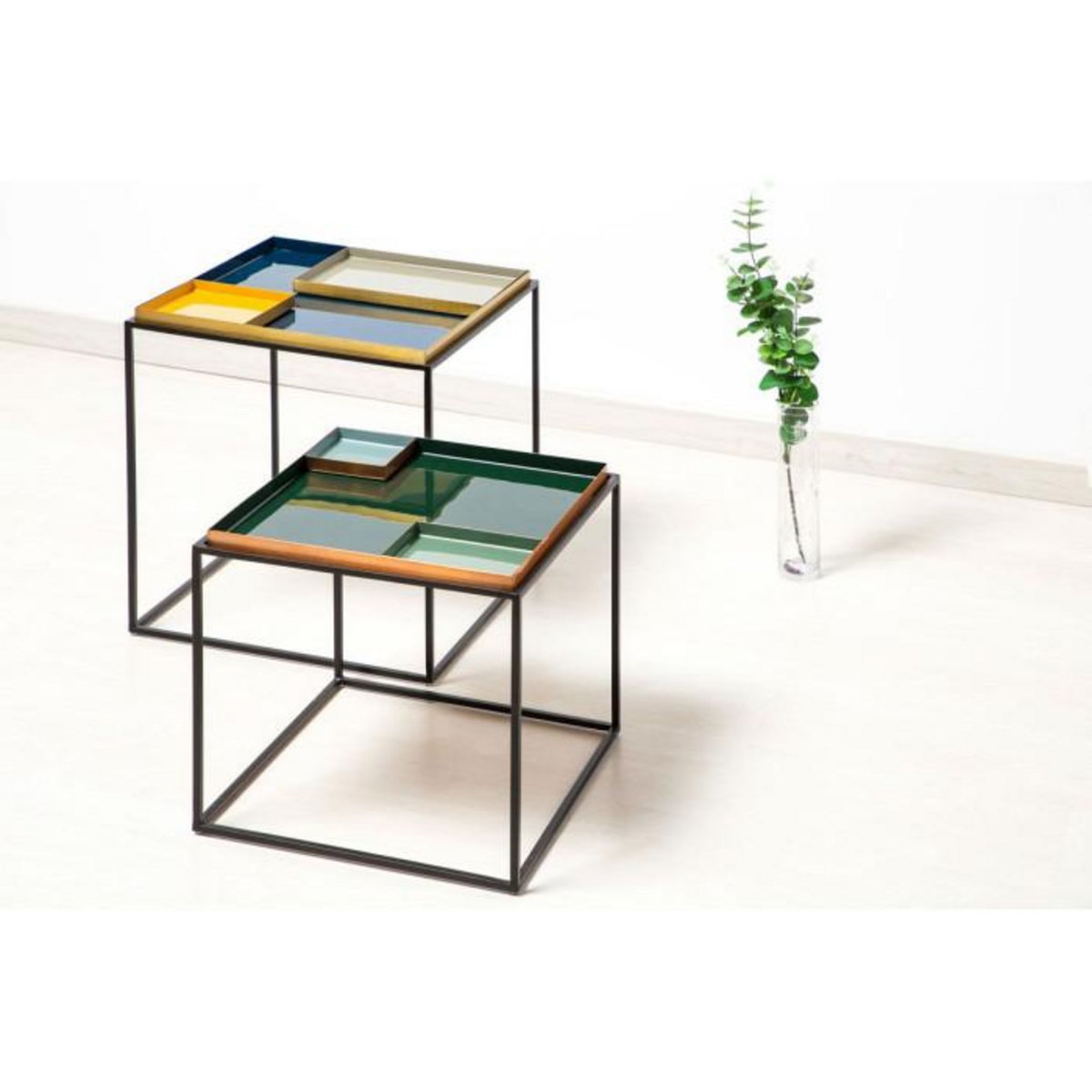 Paris Prix Table d'Appoint Design  Famosa  40cm Vert Foncé