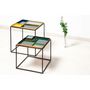 Voir la diapositive 2 : Paris Prix Table d'Appoint Design  Famosa  40cm Vert Foncé