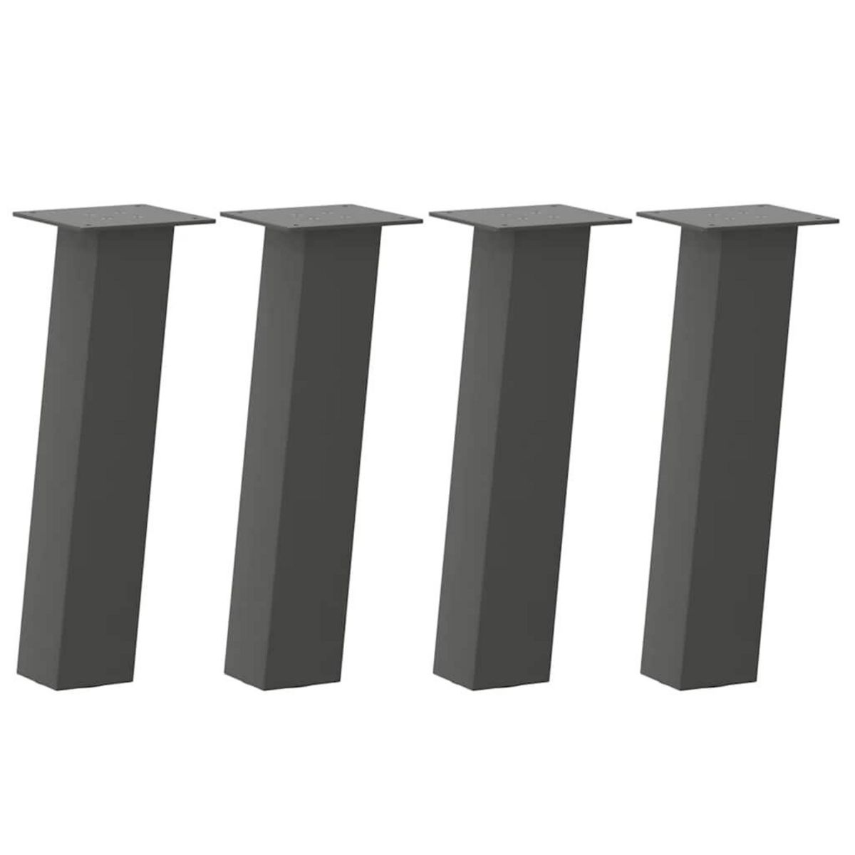VIDAXL Pieds de table basse 4 pcs anthracite 42 cm acier