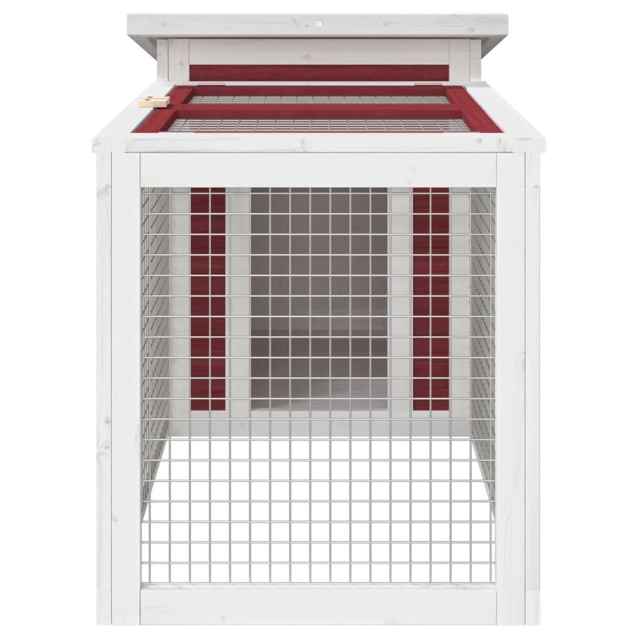 Voir la diapositive 5 : VIDAXL Clapier moka 100,5x54x55 cm bois de pin massif