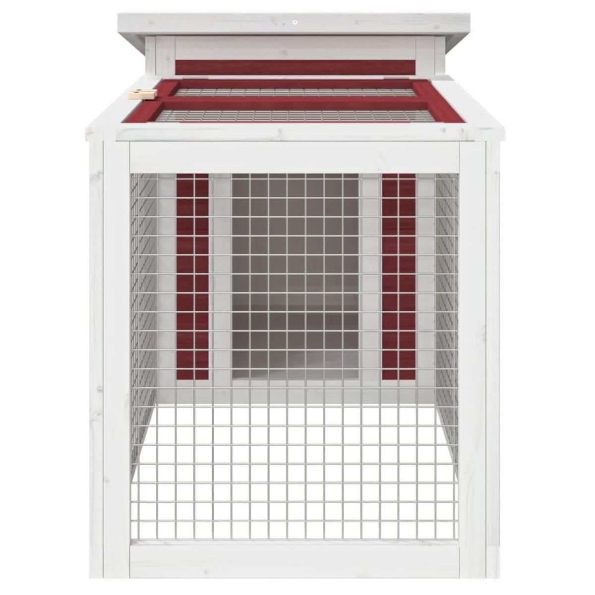 VIDAXL Clapier moka 100,5x54x55 cm bois de pin massif