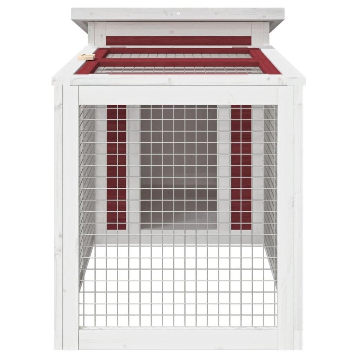 VIDAXL Clapier moka 100,5x54x55 cm bois de pin massif