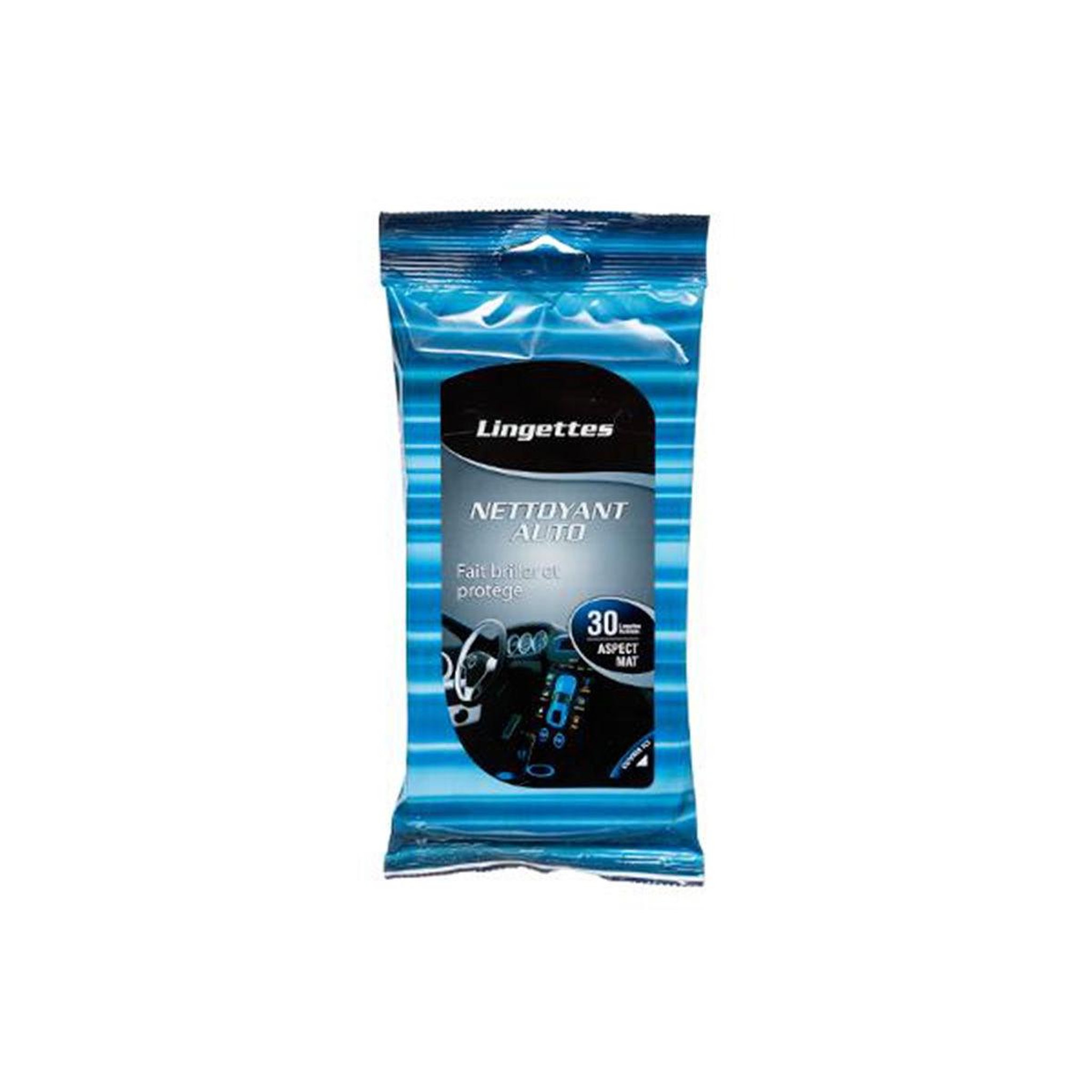 Voir la diapositive 1 : Paris Prix Lot de 30 Lingettes  Nettoyant Auto  20cm Blanc