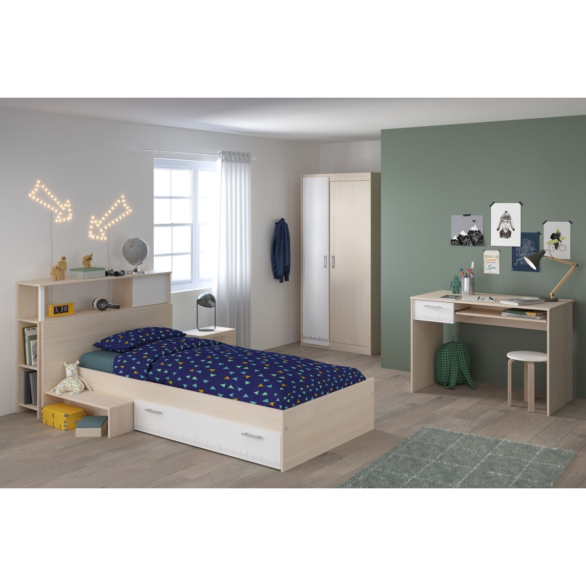 Armoire 2 portes SACHA H180cm