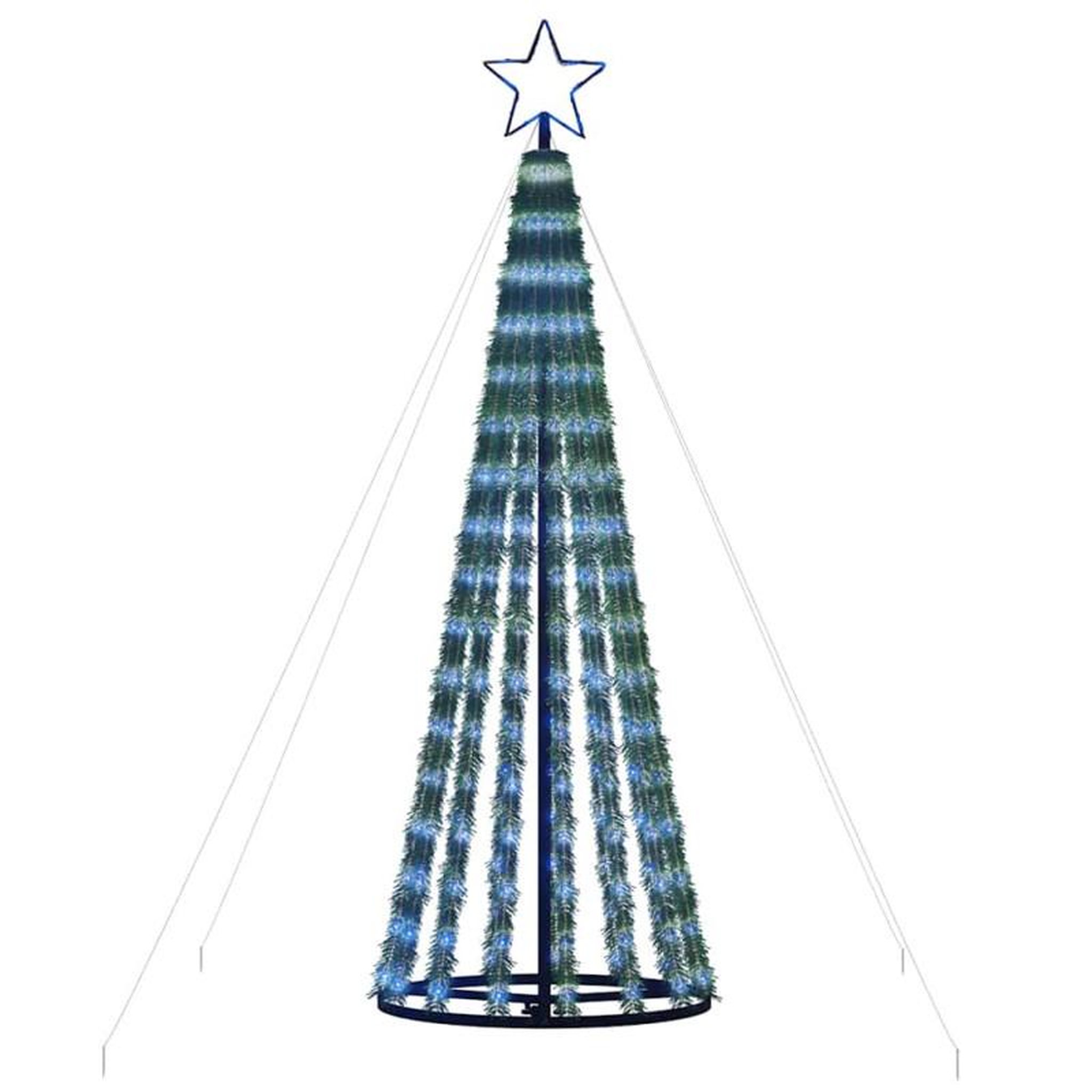 Voir la diapositive 4 : VIDAXL Sapin de Noël à LED 275 LED bleu 180 cm