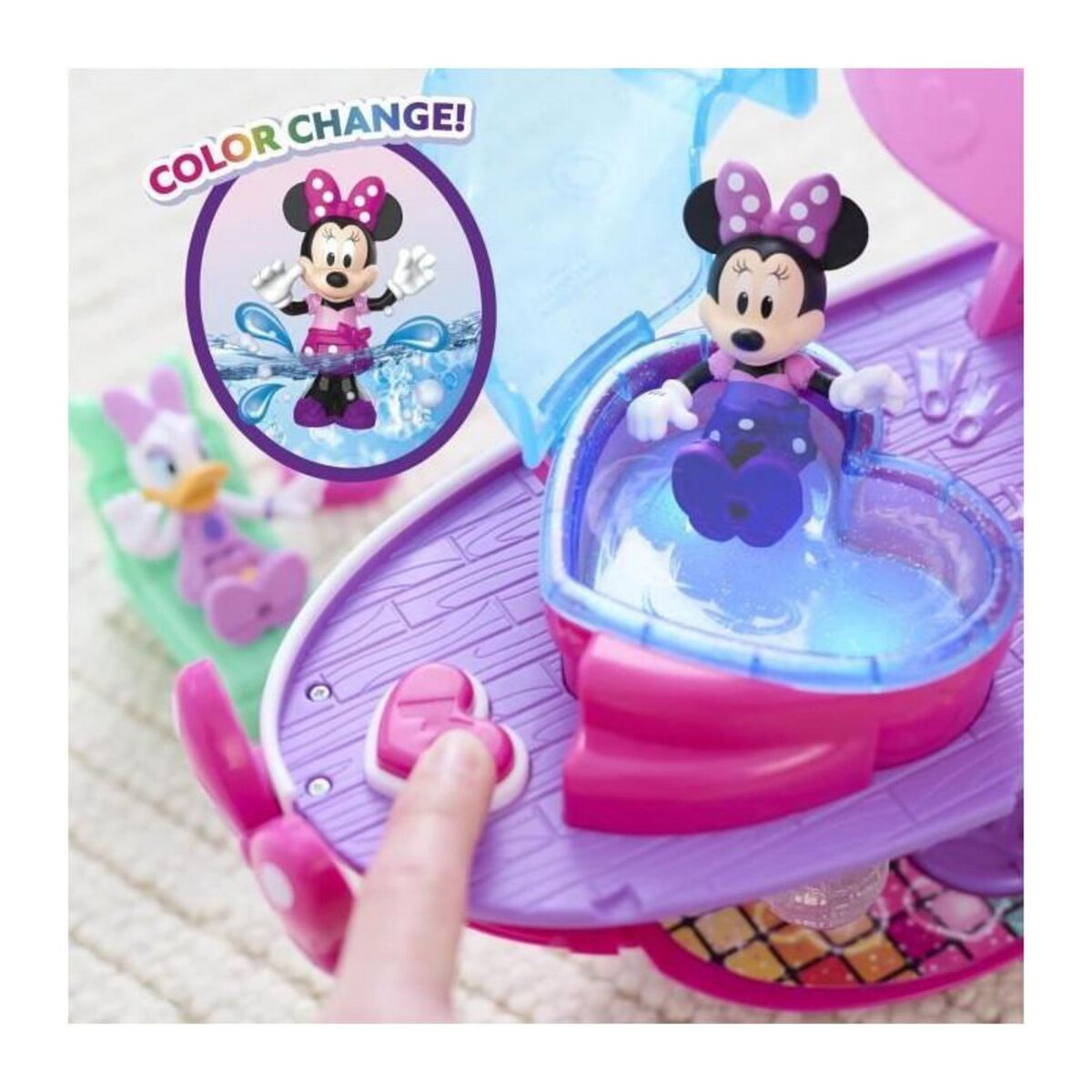 DISNEY Jouet interactif - DISNEY MINNIE MOUSE - Le Yacht de Minnie - Yacht avec 14 accessoires, tenues changeantes et piscine