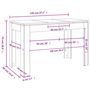 Voir la diapositive 6 : VIDAXL Table a dîner Chene marron 120x60x76 cm bois d'ingenierie