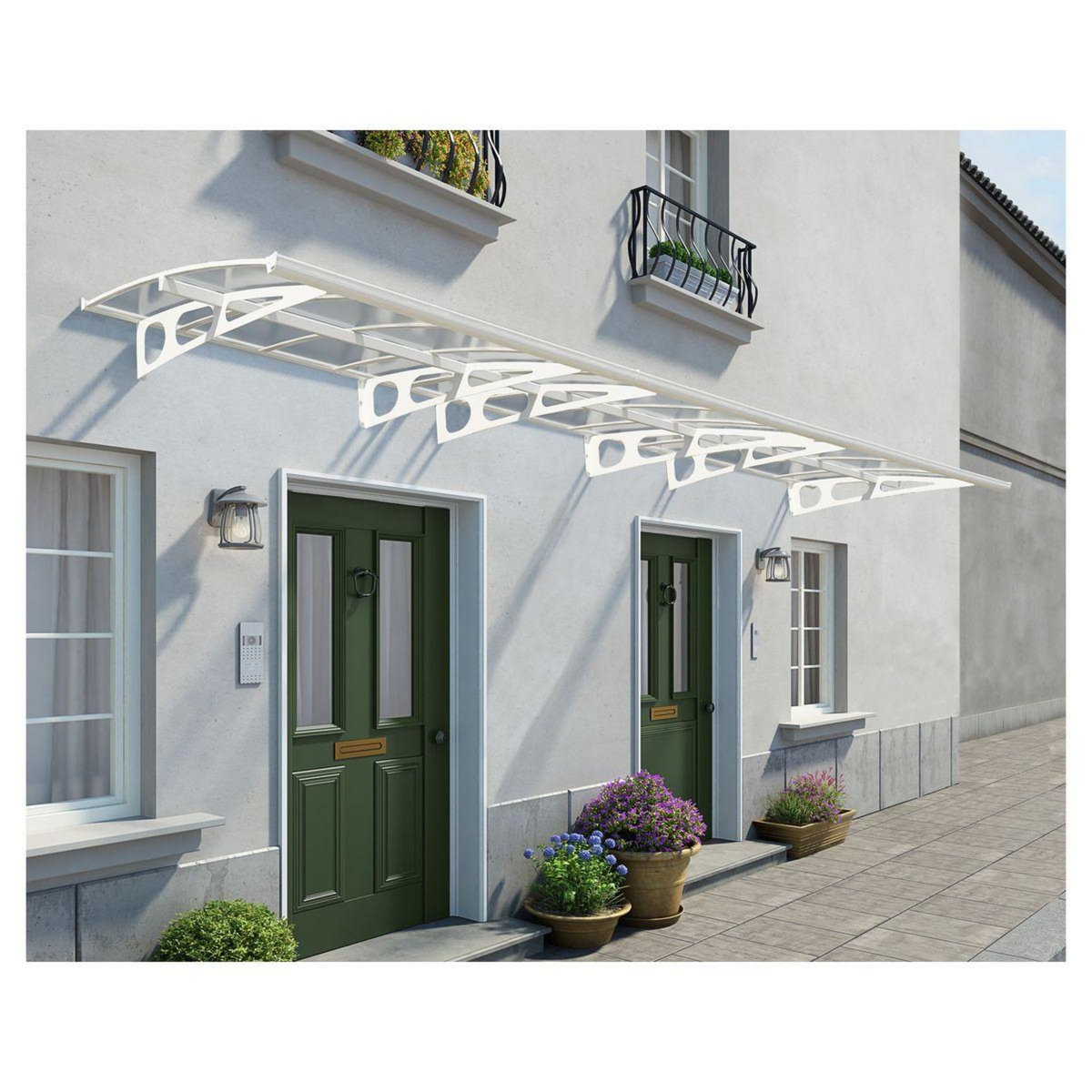 Canopia by PALRAM Marquise - Blanc - 139x670cm - BORDEAUX 6690