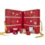 Voir la diapositive 1 : Paris Prix Calendrier de l'Avent Bougies & Surprises  Noël  33cm Rouge
