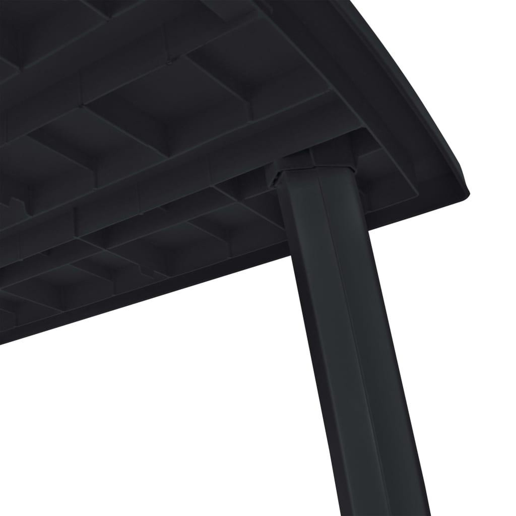 Voir la diapositive 4 : VIDAXL Table de jardin anthracite 216x90x72 cm plastique