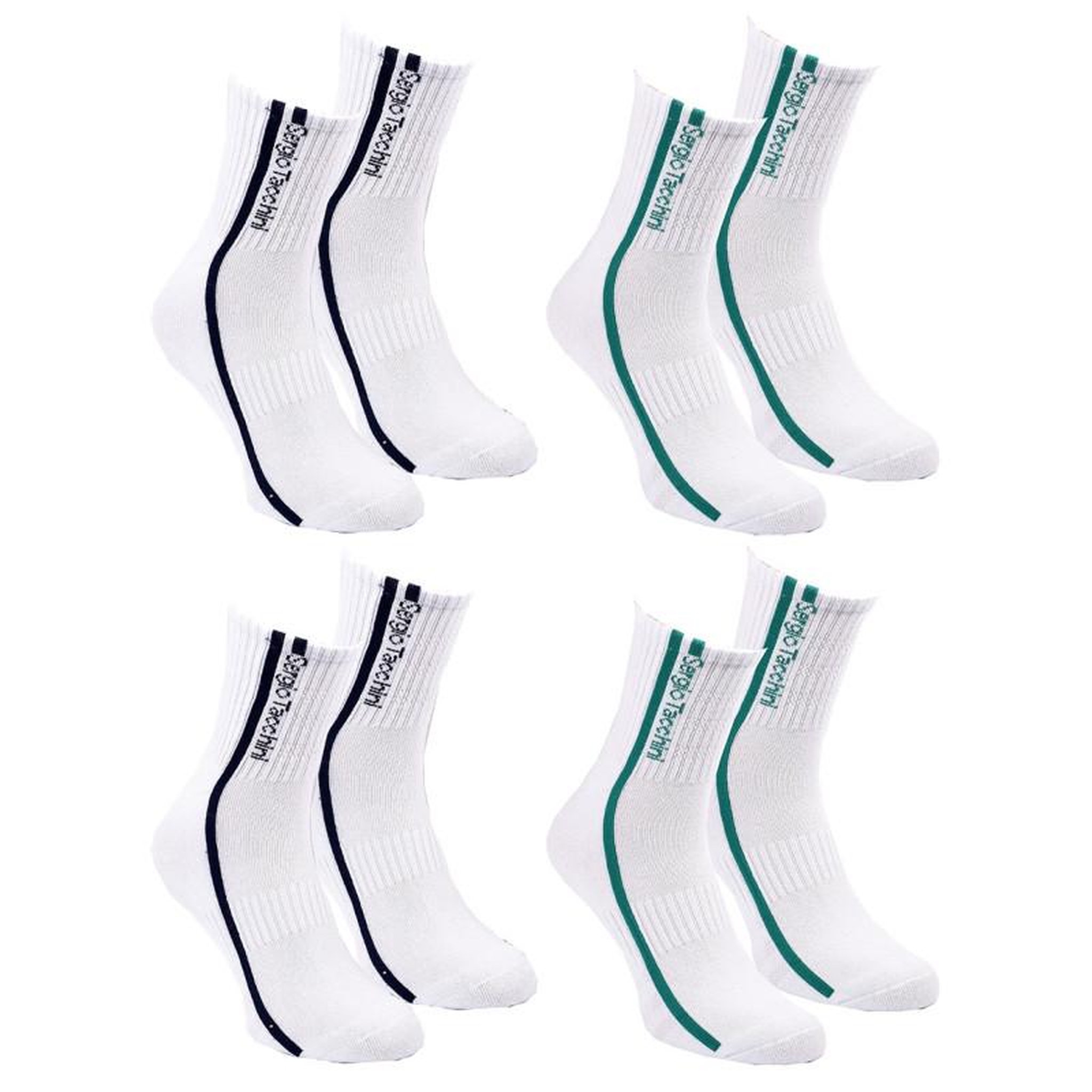 Voir la diapositive 2 : SERGIO TACCHINI Chaussettes QUARTER SERGIO TACCHINI Lot de 4 Paires