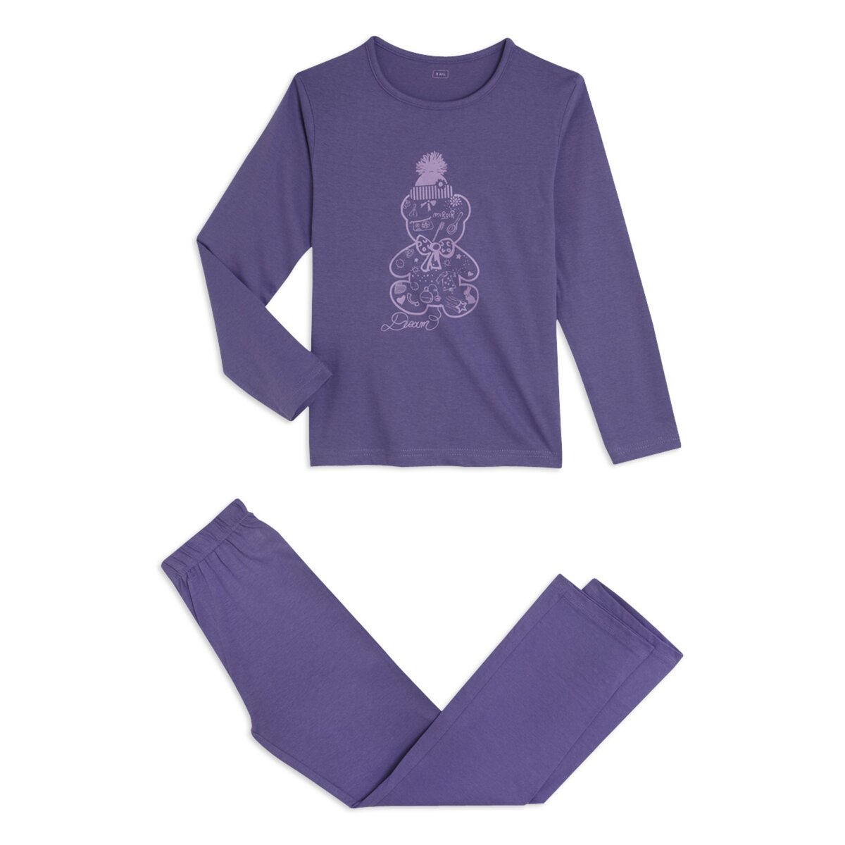 IN EXTENSO Pyjama en jersey fille du 2 au 8 ans 