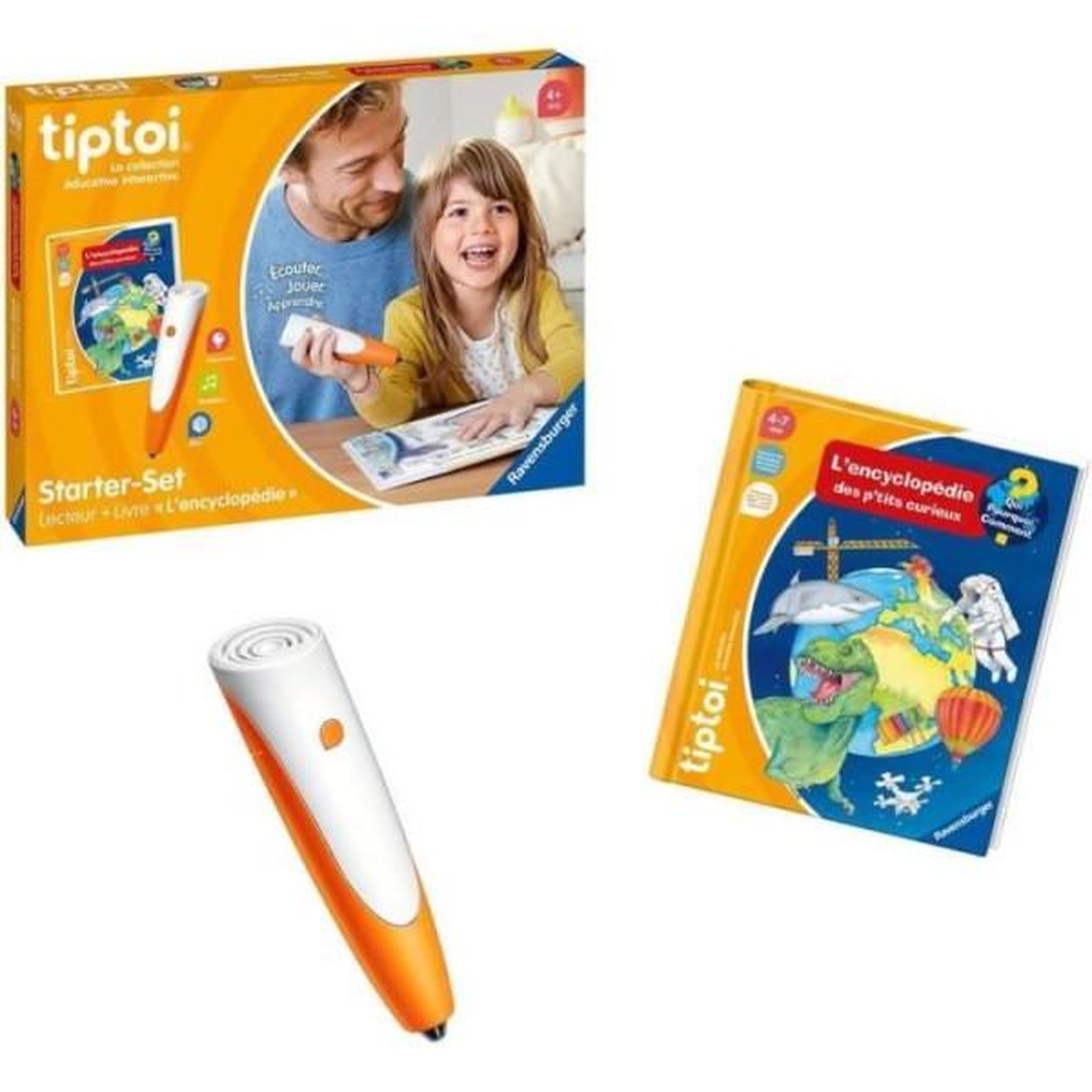 Voir la diapositive 2 : RAVENSBURGER Tiptoi starter encyclo, lecteur et livre, 00176, a partir de 5 ans, ravensburger