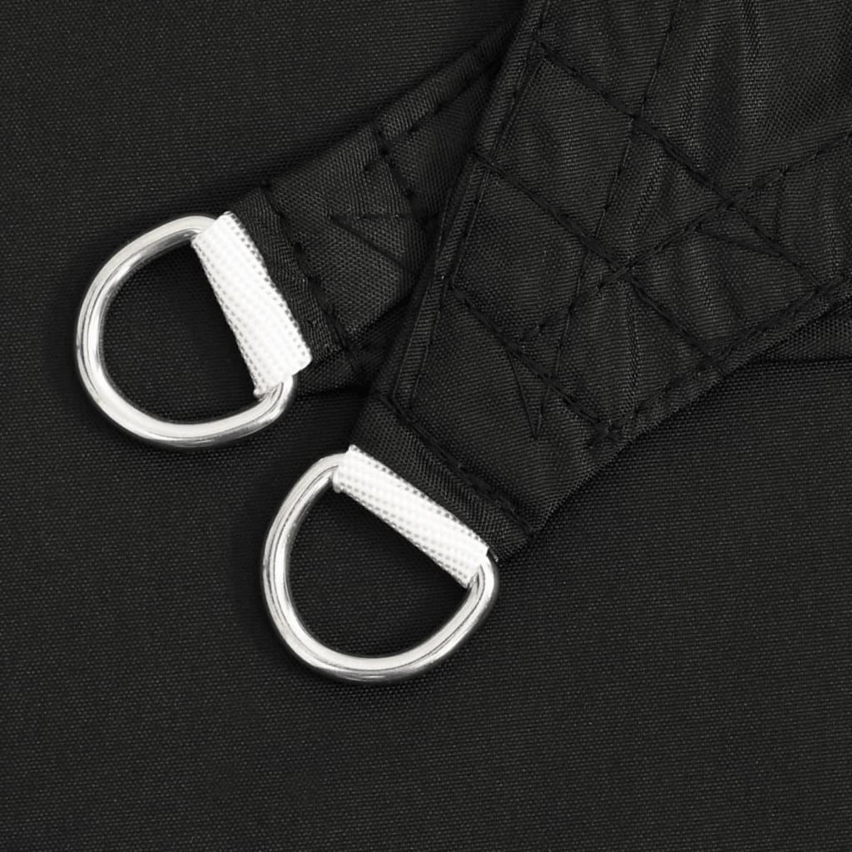 VIDAXL Voile de parasol tissu oxford triangulaire 4x5x5 m noir